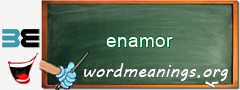 WordMeaning blackboard for enamor